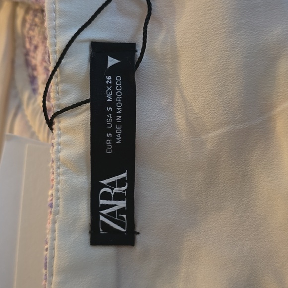 NWT Zara Tweed Corset Cropped Top - Picture 5 of 7